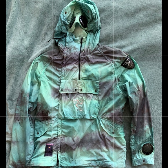 Rare C.P. Company - Goggle Jacket green tie dye -